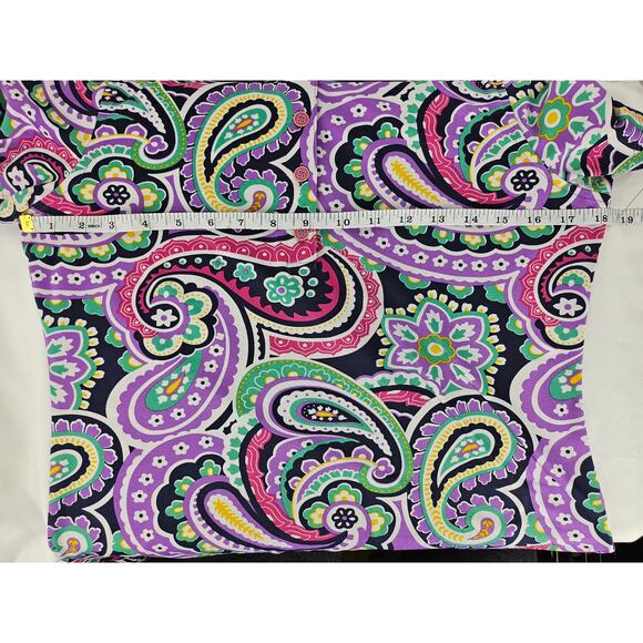 PETER MILLAR WOMEN'S PAISLEY ELEMENT WICKING PERFORMANCE POLO – SIZE SMALL - Picture 8 of 11